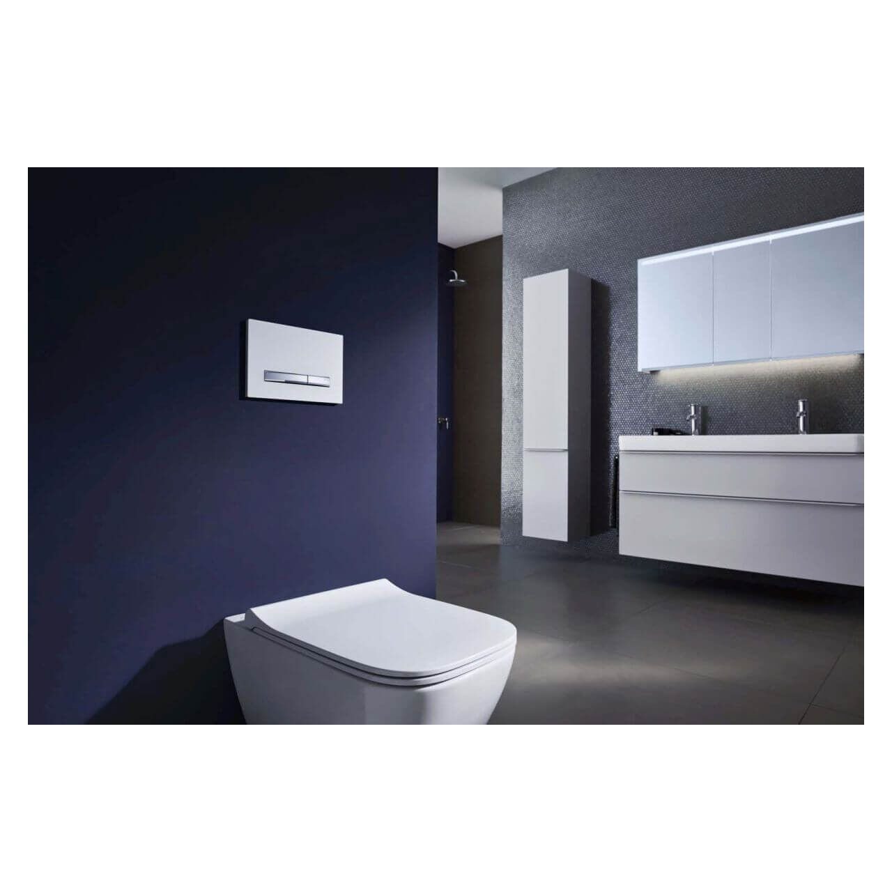 Geberit Wand-WC Smyle Square Rimfree KeraTect 4,5 l Weiß (500208018)