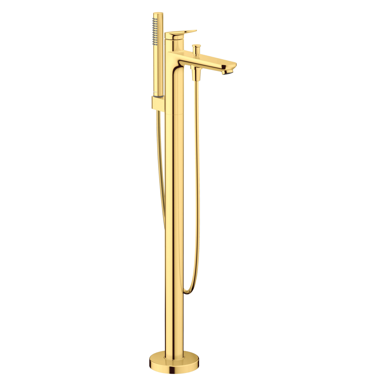 Duravit Badewannenarmatur Wave, bodenstehend, Gold poliert