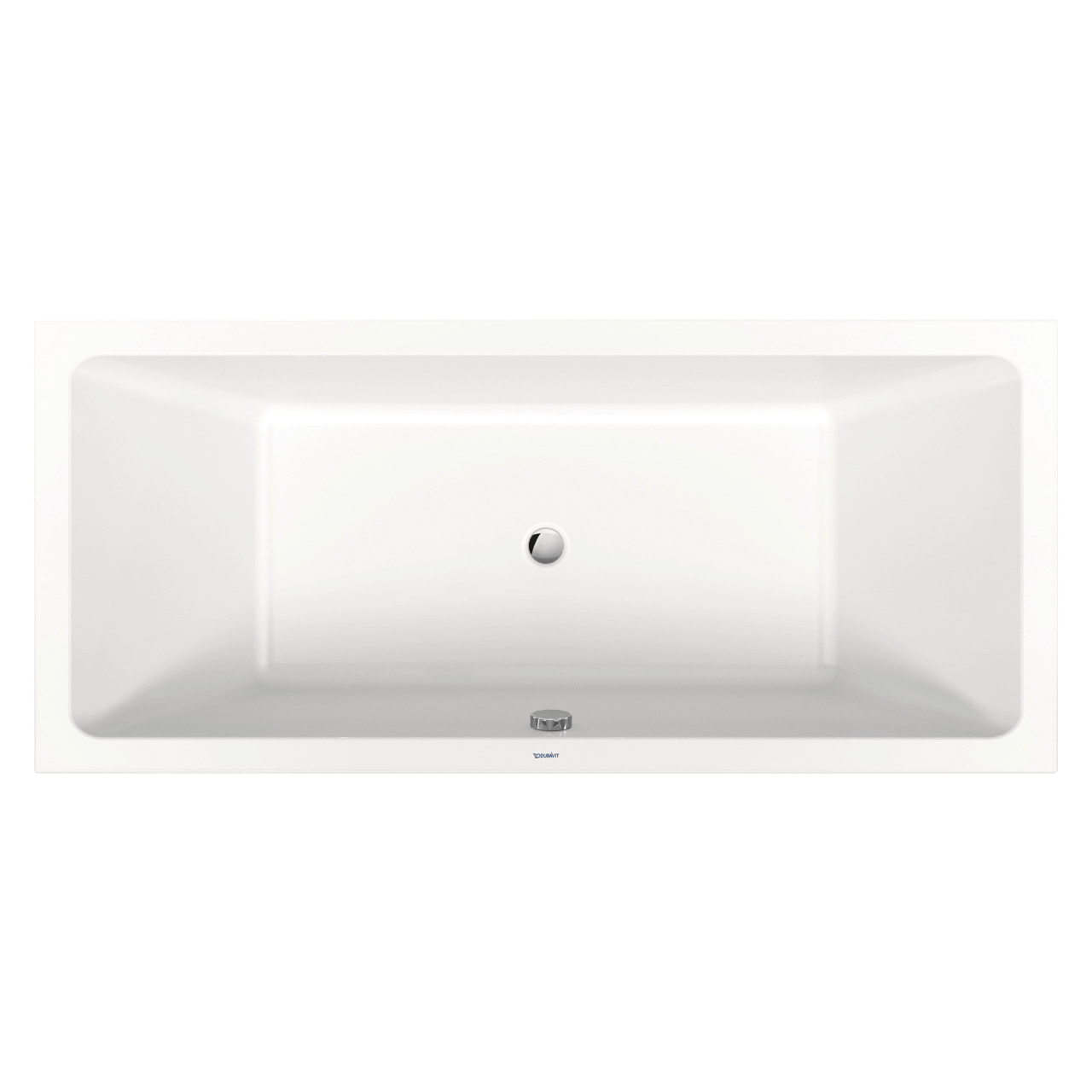 Duravit Rechteck-Badewanne No. 1, 180x80 cm, weiß, Einbauversion, 2 Rückenschrägen