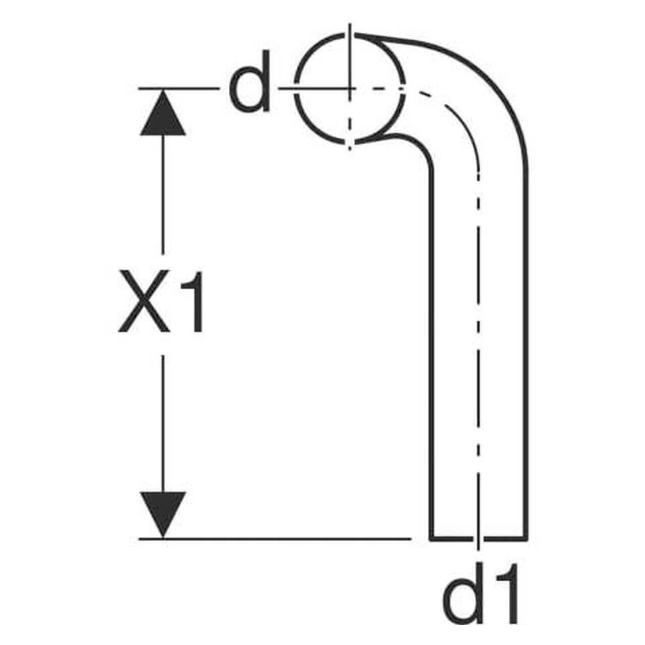 Geberit Spülbogen 90° gekröpft Ø50 mm (118111111)