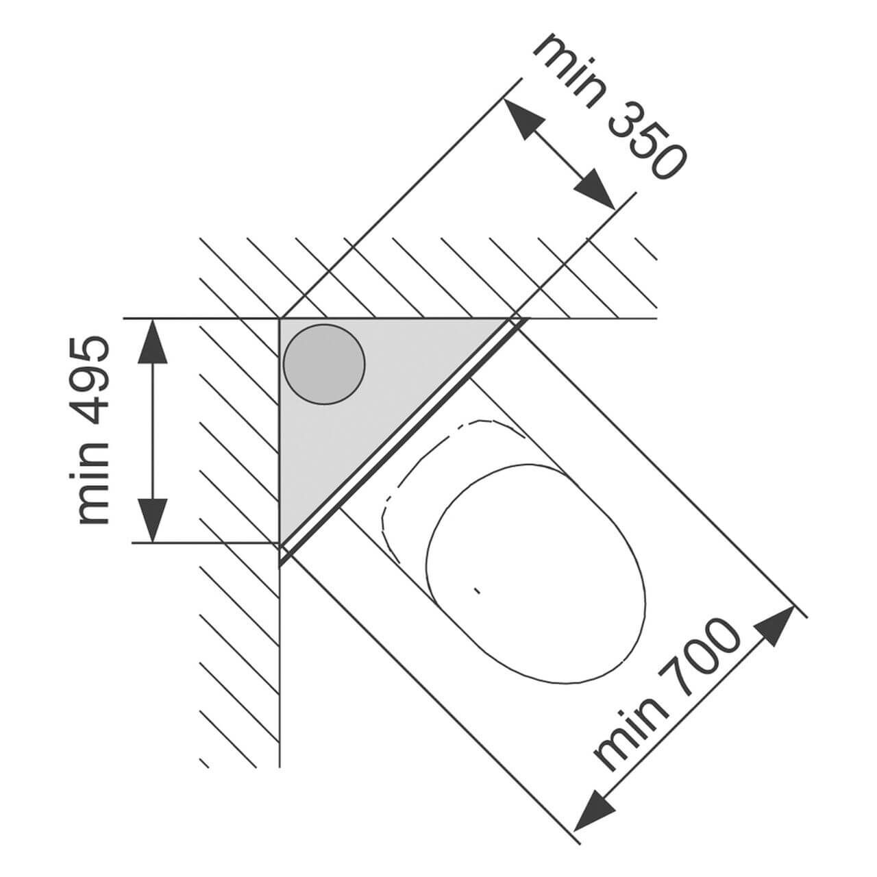 Tece Modulbefestigung Teceprofil Eckmontage (9380003)