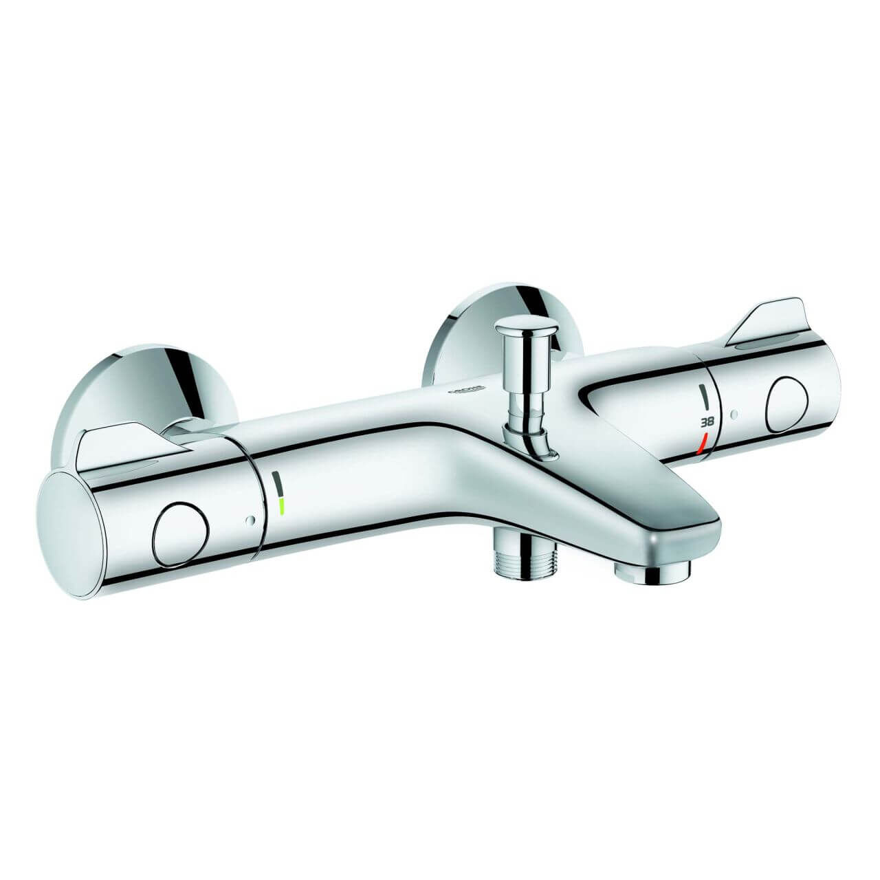 Grohe Wannen-Thermostat Grohtherm 800 1/2", Wandmontage, Chrom