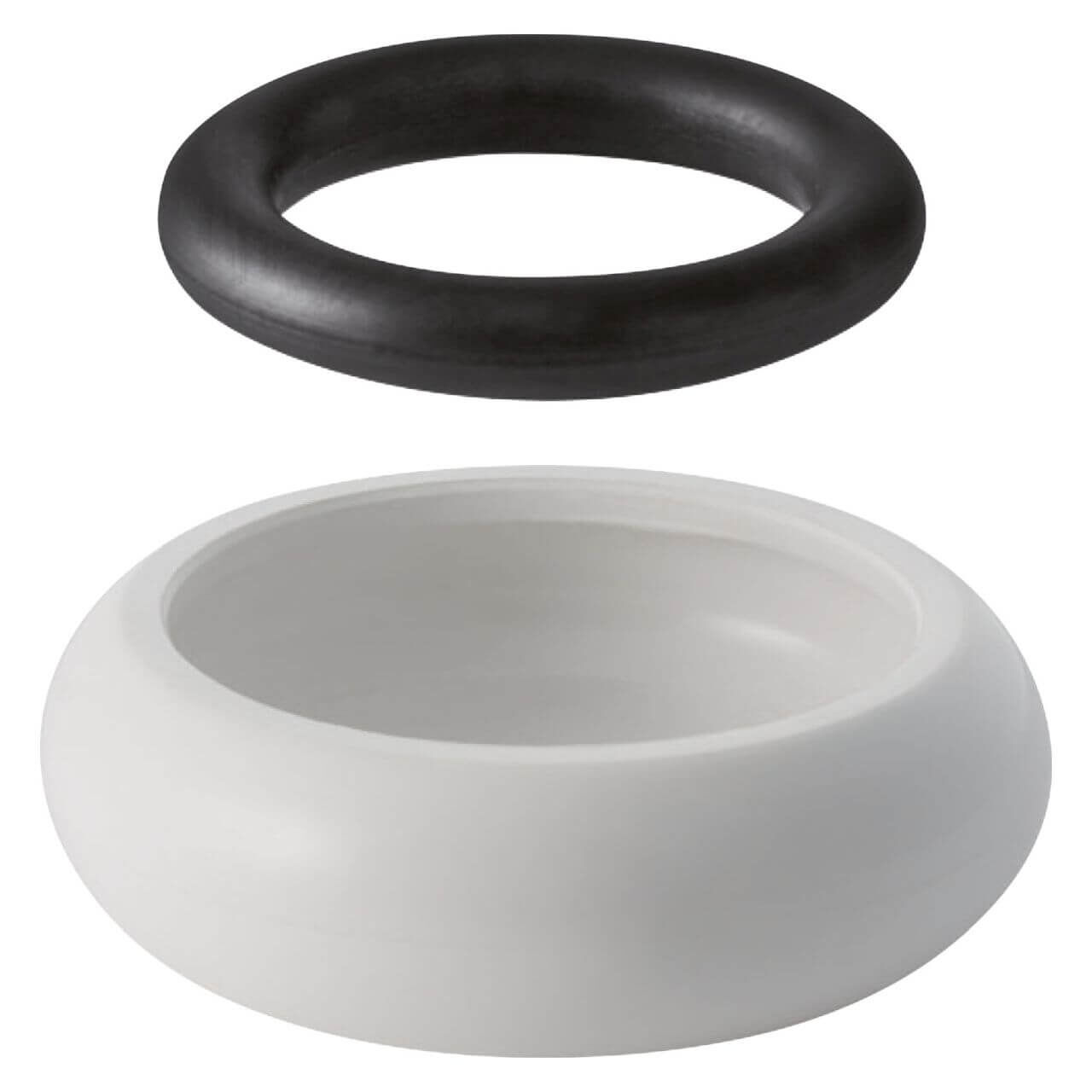 Geberit Spülbogen-Außenverbinder 44 mm Weiß, für Spülrohre und WC-Keramiken (119644111)