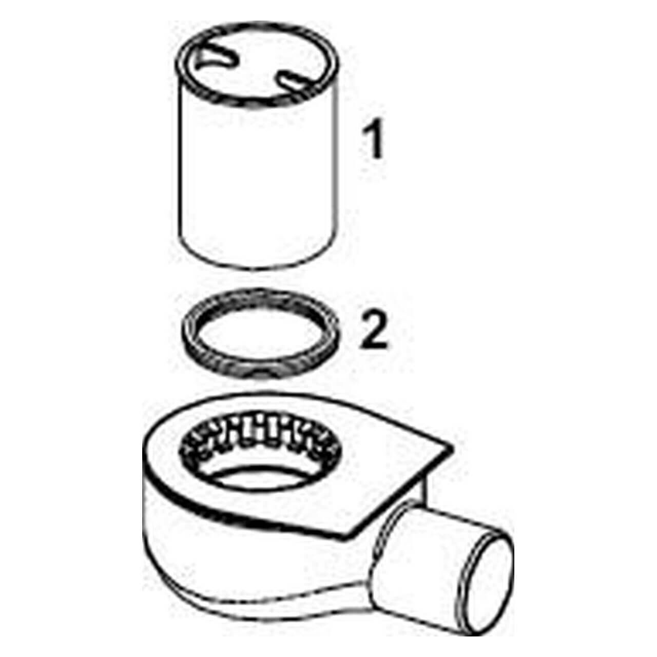 Tece Ablaufmodul Tecedrainline DN 50 flach seitlich (650000)