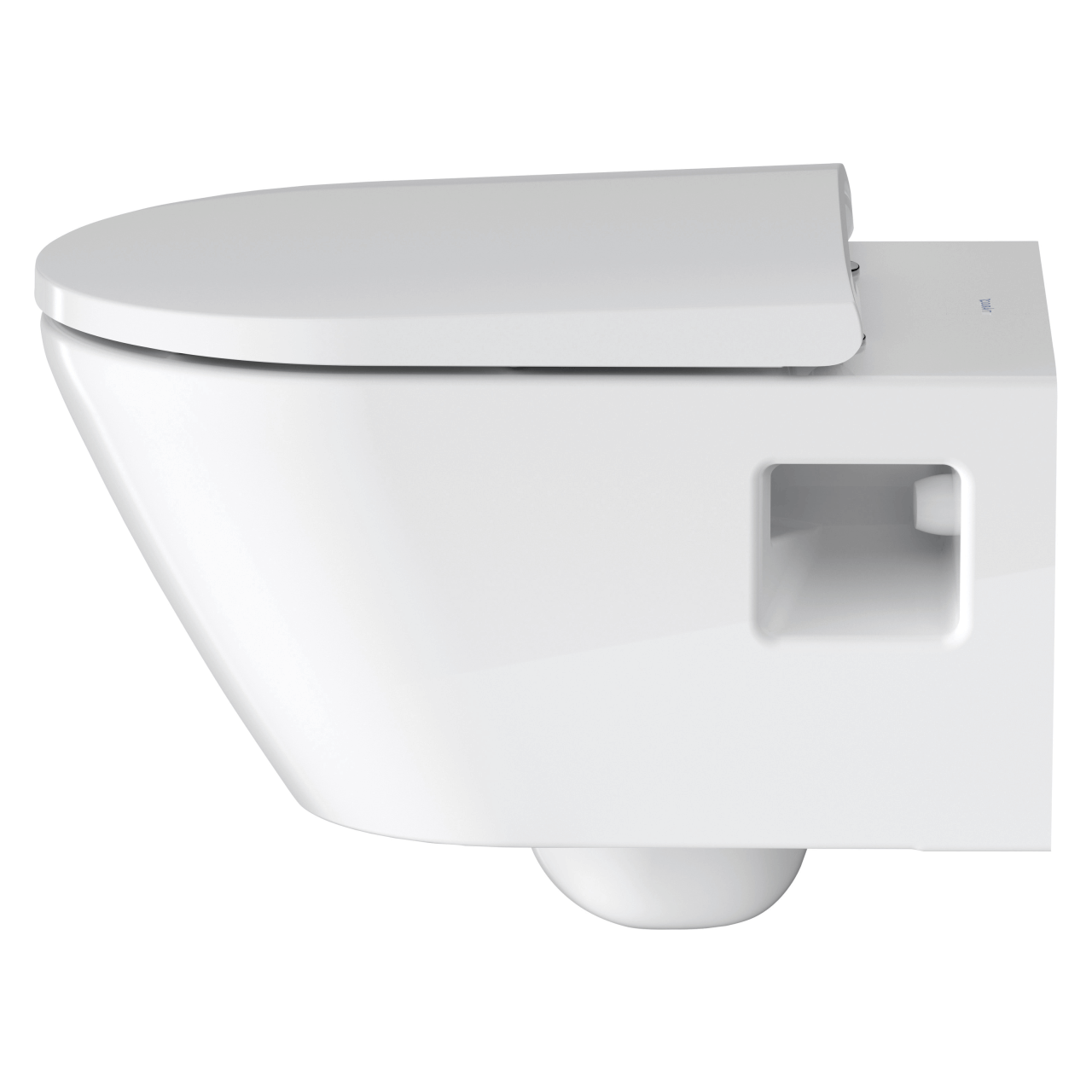 Duravit Wand-Tiefspül-WC-Set D-Neo Rimless Weiß mit WC-Sitz und Absenkautomatik (45780900A1)