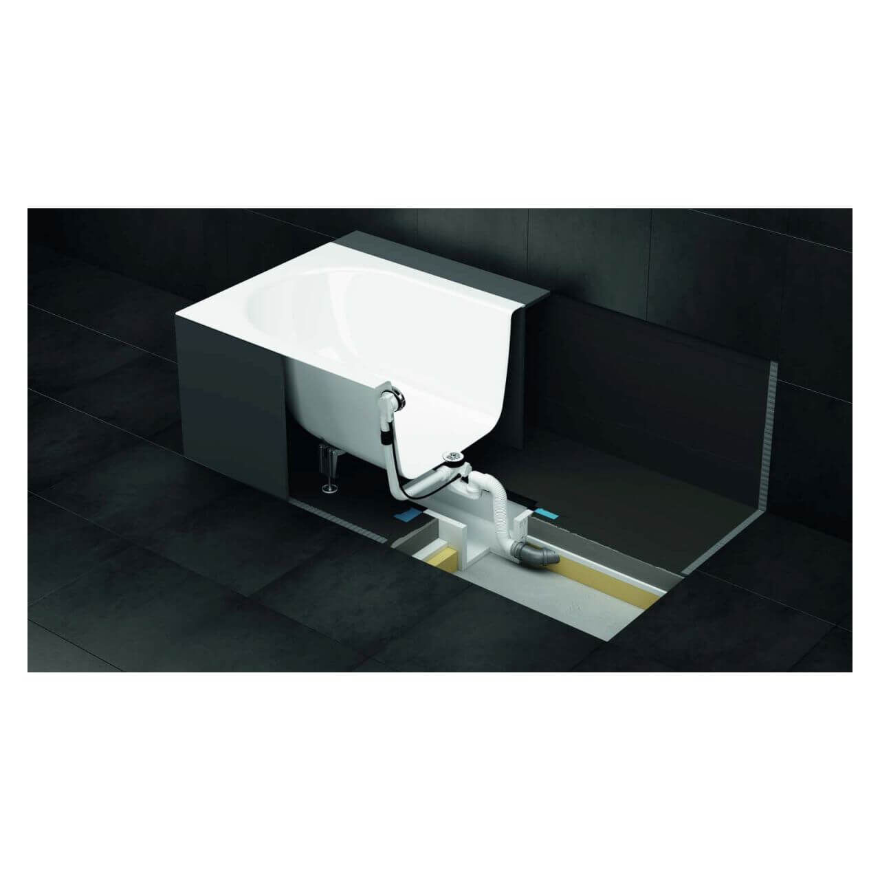 Bette Installationsbox Easy Connect mit Deckel aus Piocelan (B57-0400)