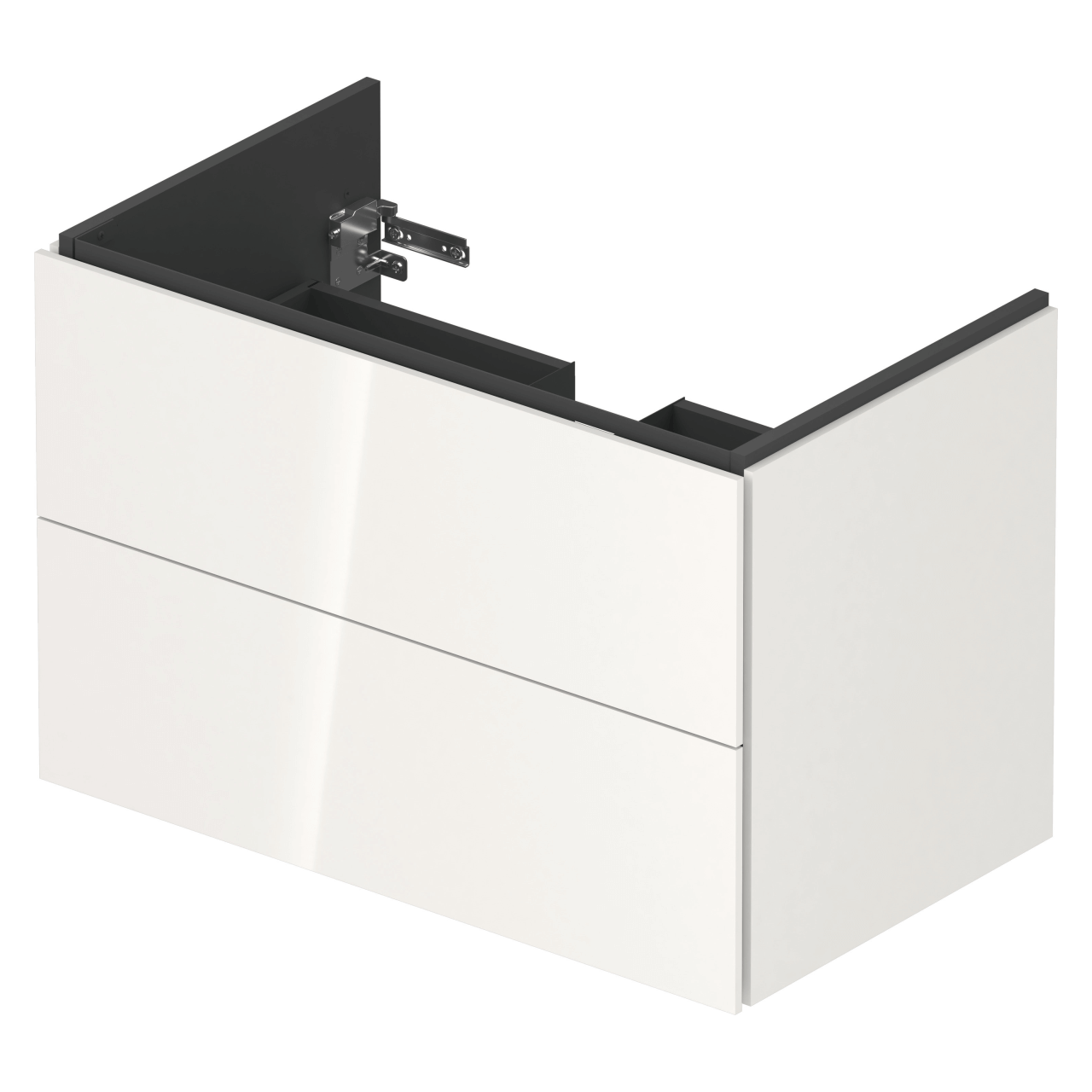 Duravit Waschtischunterschrank L-Cube 82x48,1 cm Weiß Hochglanz 2 Schubkästen (LC624102222)