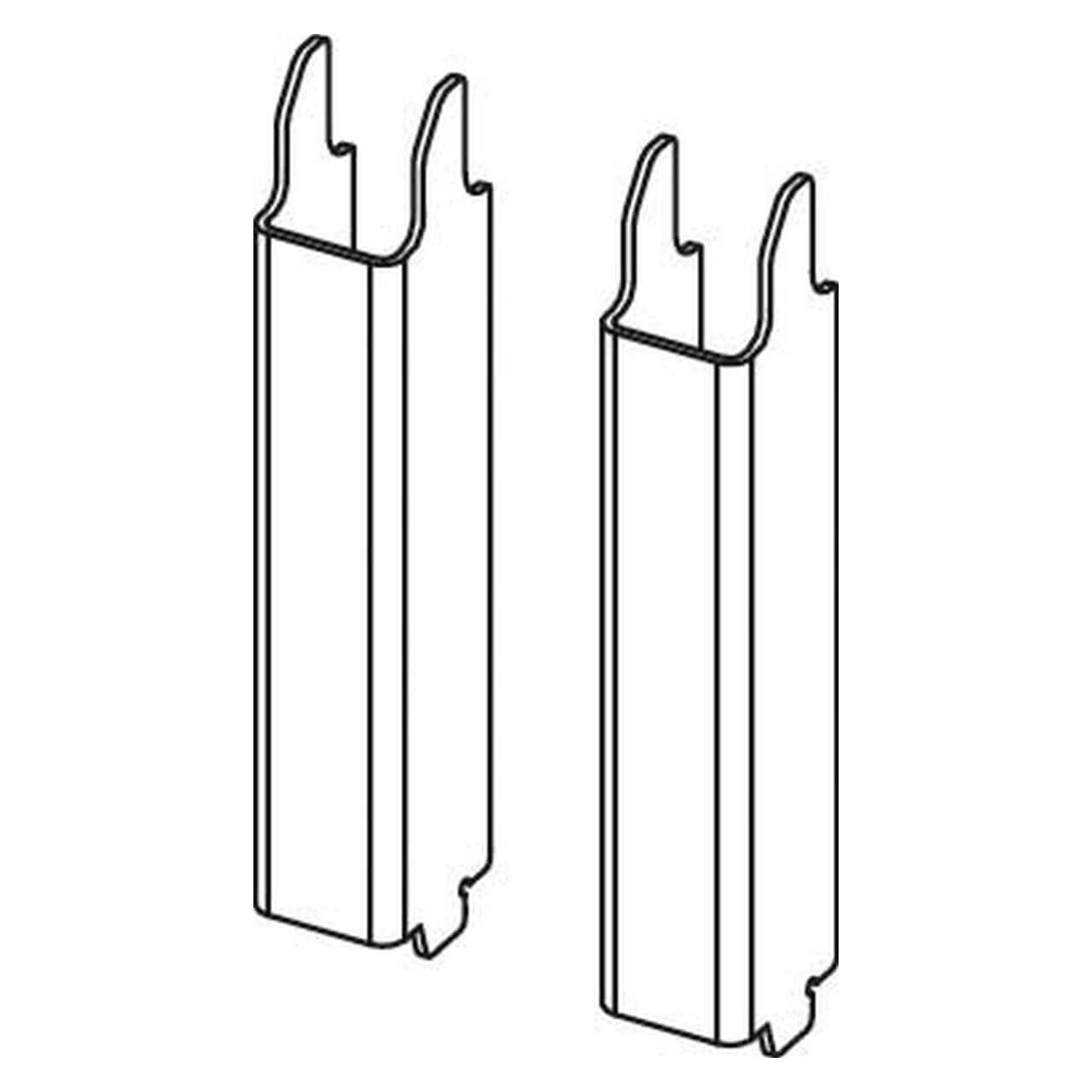 Tece Stahlstrebenset Teceprofil für WC-Keramik (9041029)