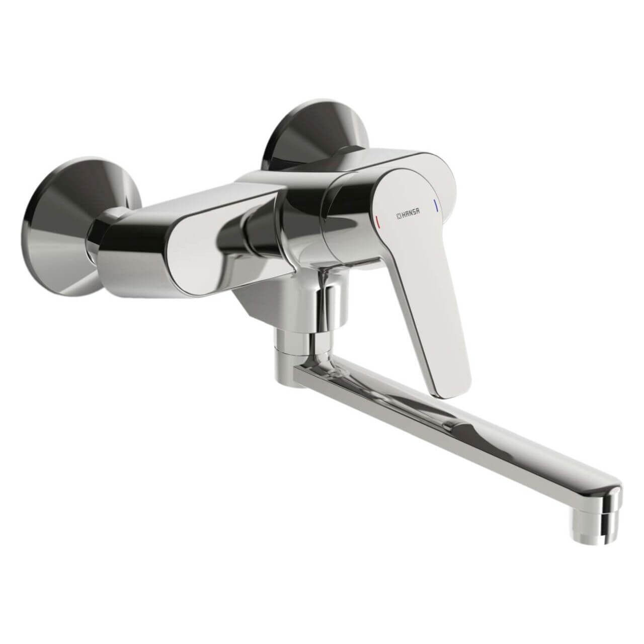 Hansa Spültisch-Wandeinhebelmischer Hansapolo Chrom DN 15 (51622193)
