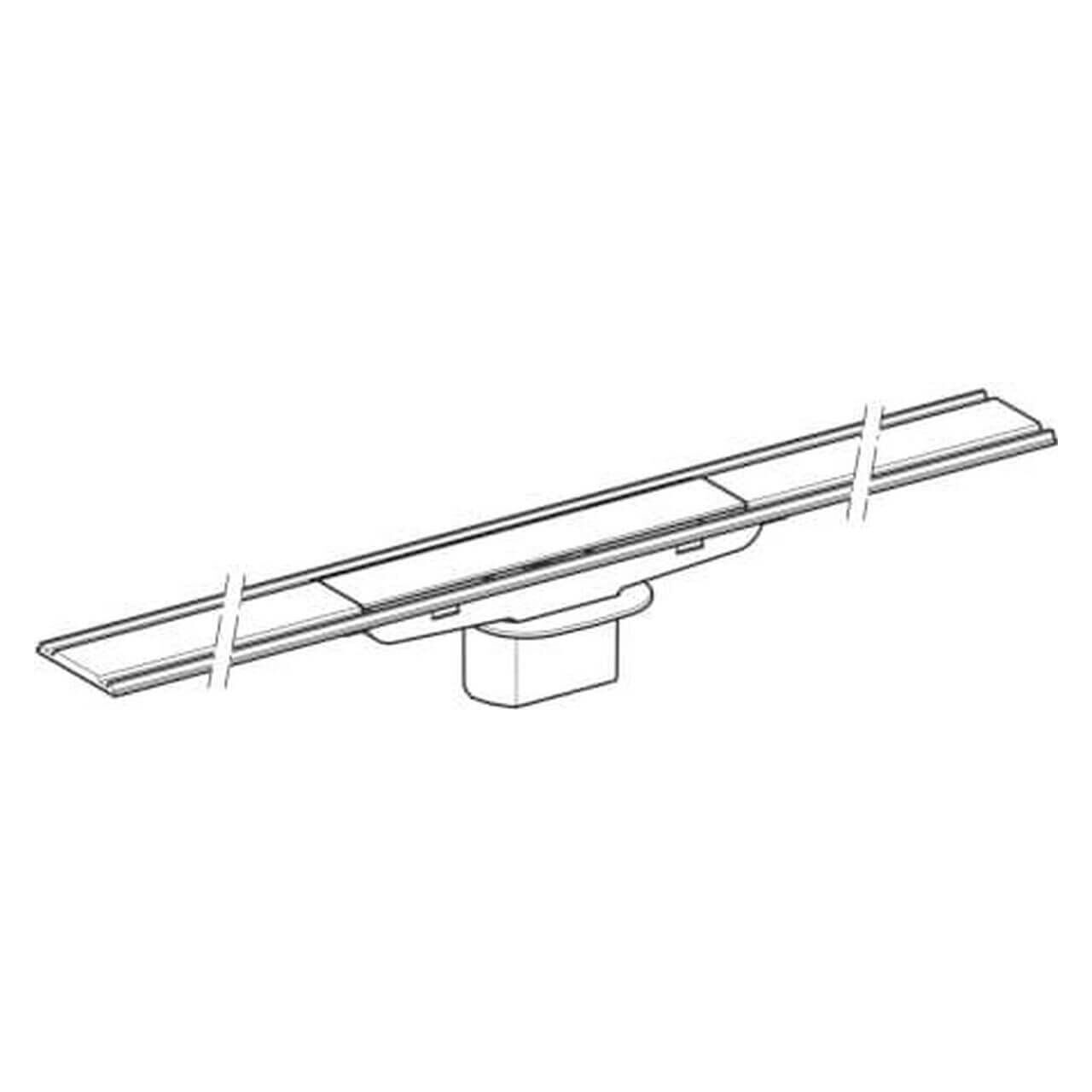 Geberit Duschrinne CleanLine 60 Edelstahl gebürstet 30–90 x 4,7 cm (154458001)