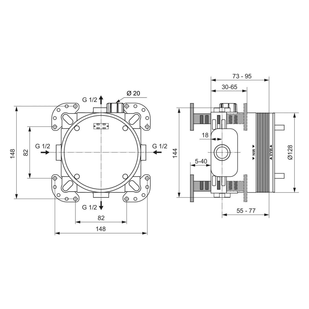 Ideal Standard Grundkörper Easy-Box für Wannen-/Brausemischer (A1000NU) – jetzt bei Meds24 Ideal Standard Grundkörper Easy-Box für Wannen-/Brausemischer (A1000NU)