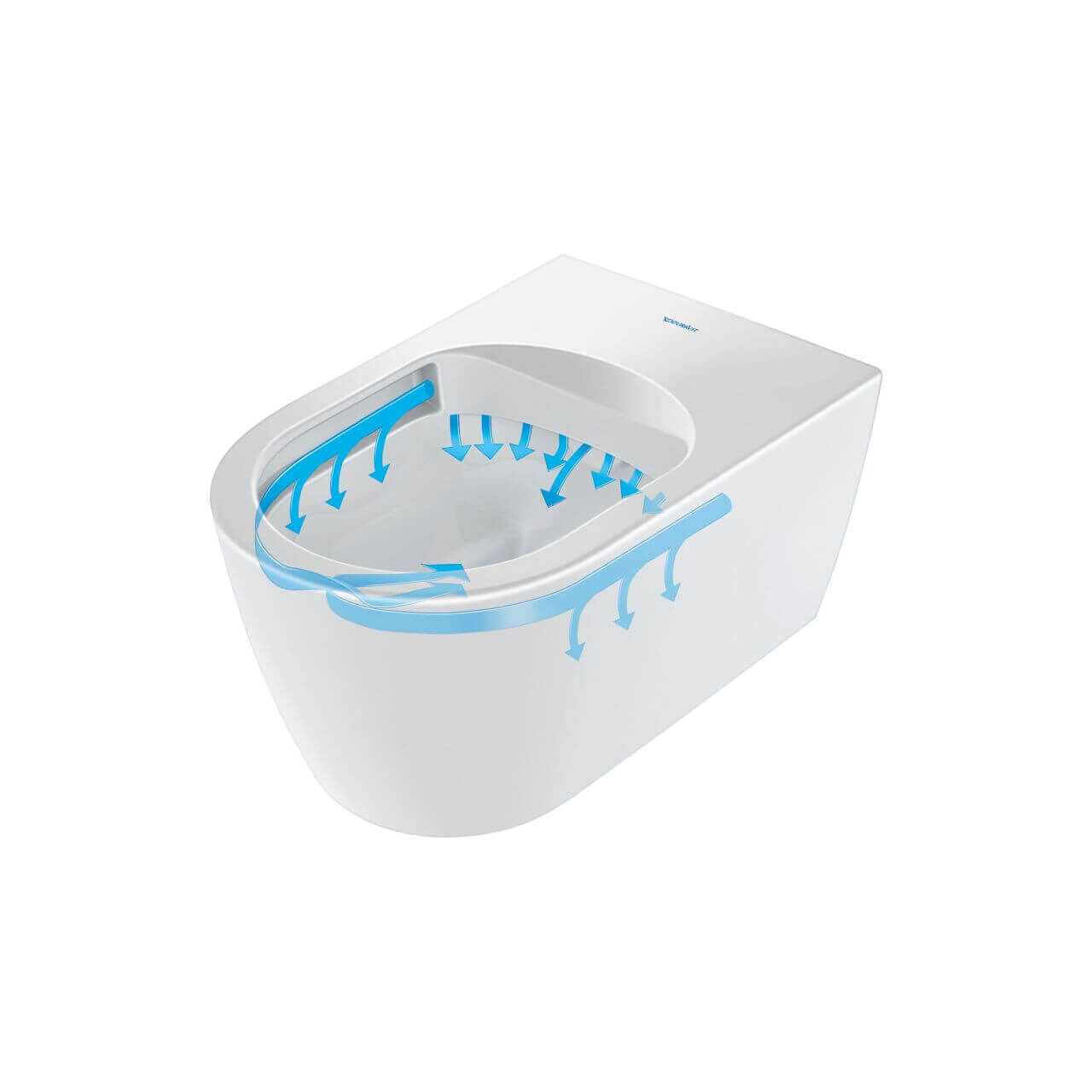 Duravit Wand-Tiefspül-WC Set Me by Starck Rimless Weiß (45290900A1)