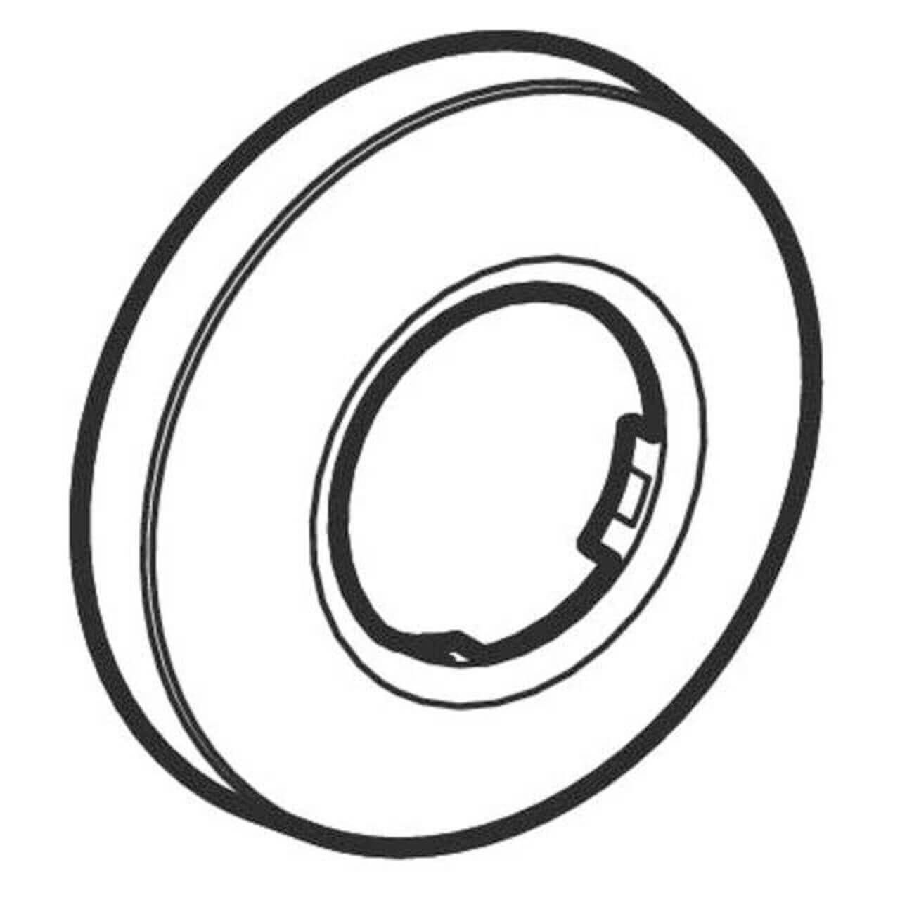 GE Wandrosette flach Abgang d40 (10417577)