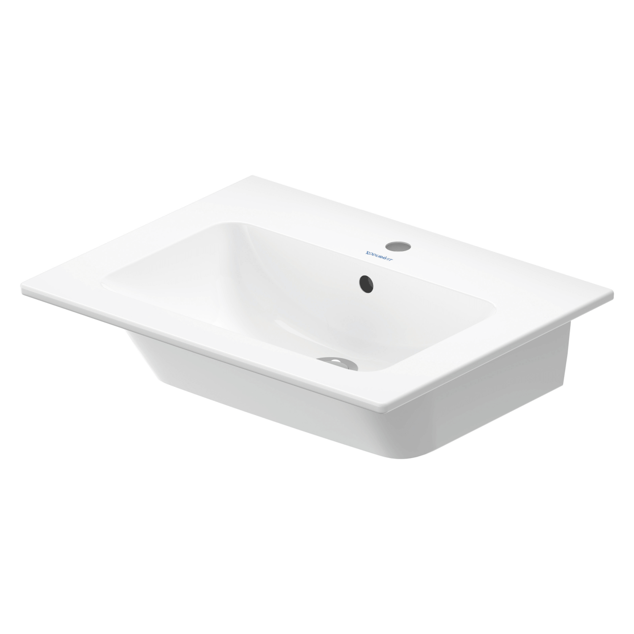 Duravit Möbel-Waschtisch Me by Starck 63x49 cm, weiß, WonderGliss