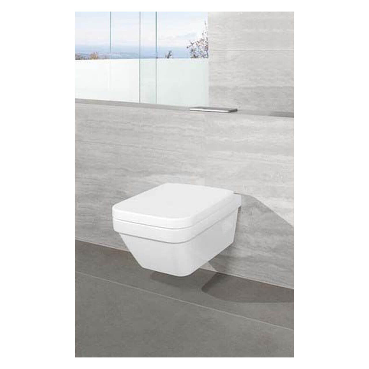 Villeroy & Boch Combi-Pack-Wand-Tiefspül-WC eckig Architectura DirectFlush C-Plus Weiß (5685HRR1)