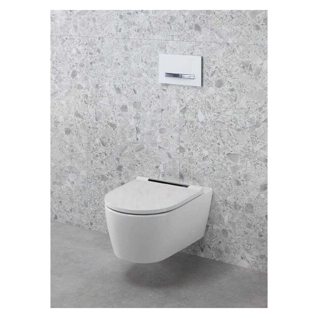 Geberit Betätigungsplatte Sigma 50 Weiß/Chrom, 2-Mengen-Spülung (115788112)