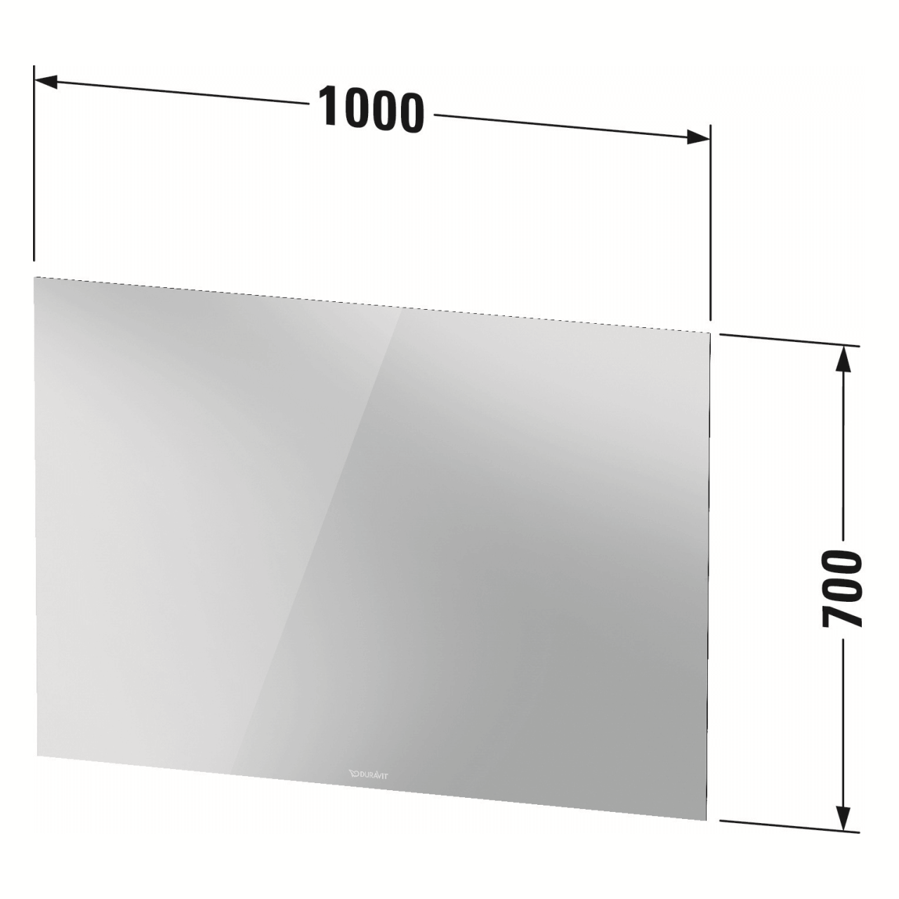 Duravit LED-Spiegel Weiß 100x70 cm 52 W (LM7807000000000)