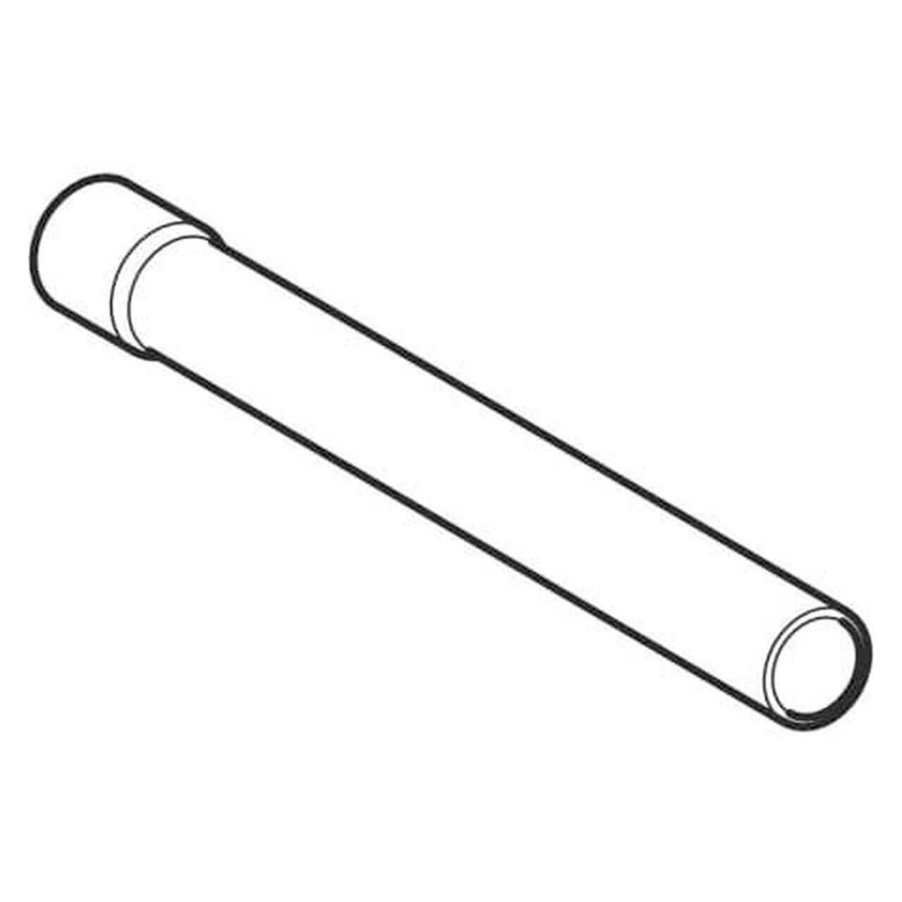 Geberit Spülrohrverlängerung 44 mm, 30 cm, gerade mit Steckmuffe Weiß (118131111)
