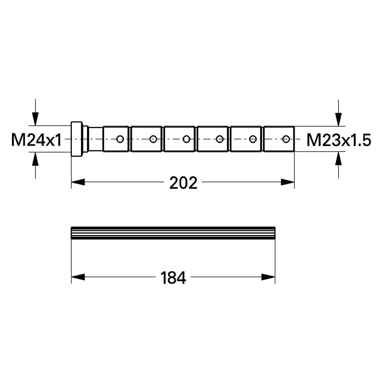 Grohe Unterputz-Ventilverlängerung 200 mm (45203000)