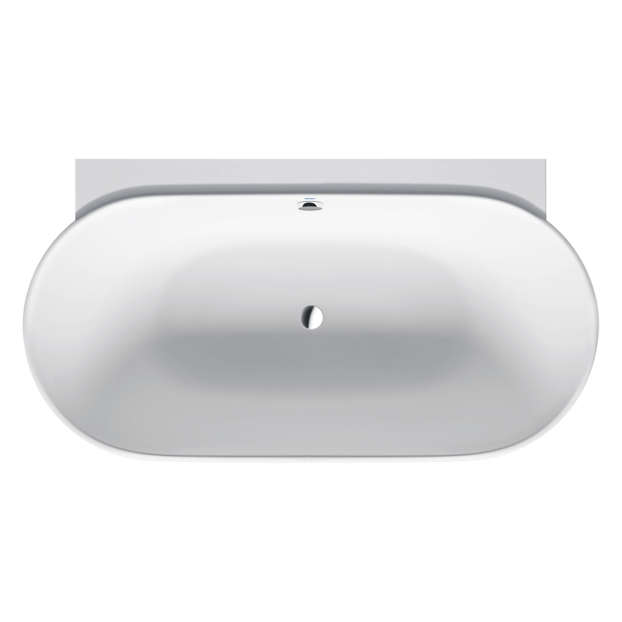 Duravit Oval-Badewanne Luv 180x95 cm matt Weiß, Vorwandmontage (700433000000000)