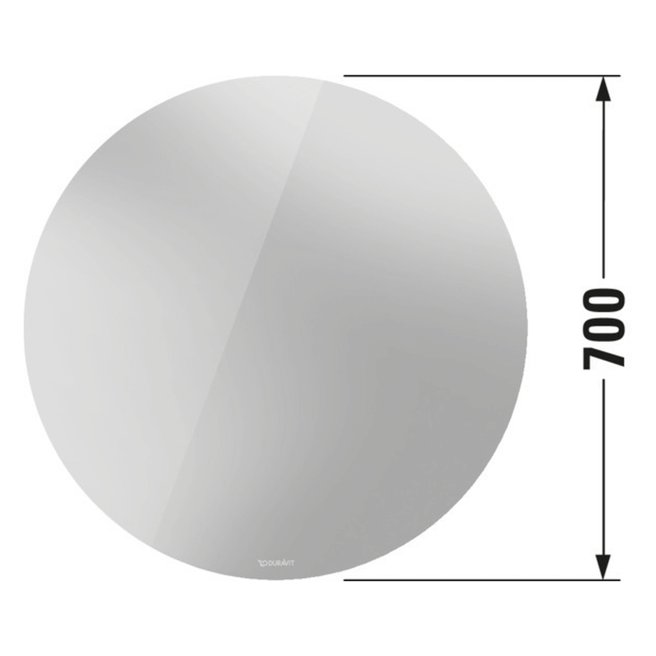 Duravit LED-Spiegel Weiß Ø70 cm 31 W (LM7851000000000)