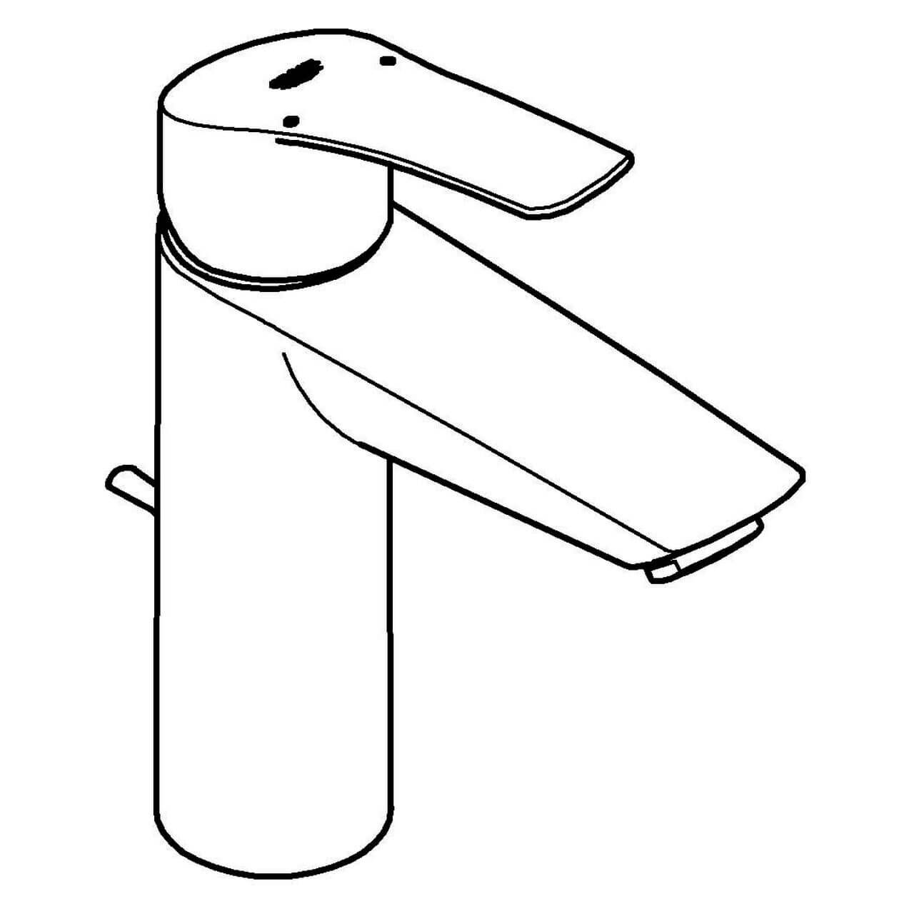 Grohe Waschtischarmatur Eurosmart 1/2 M Size mit Ablaufgarnitur (23322003)