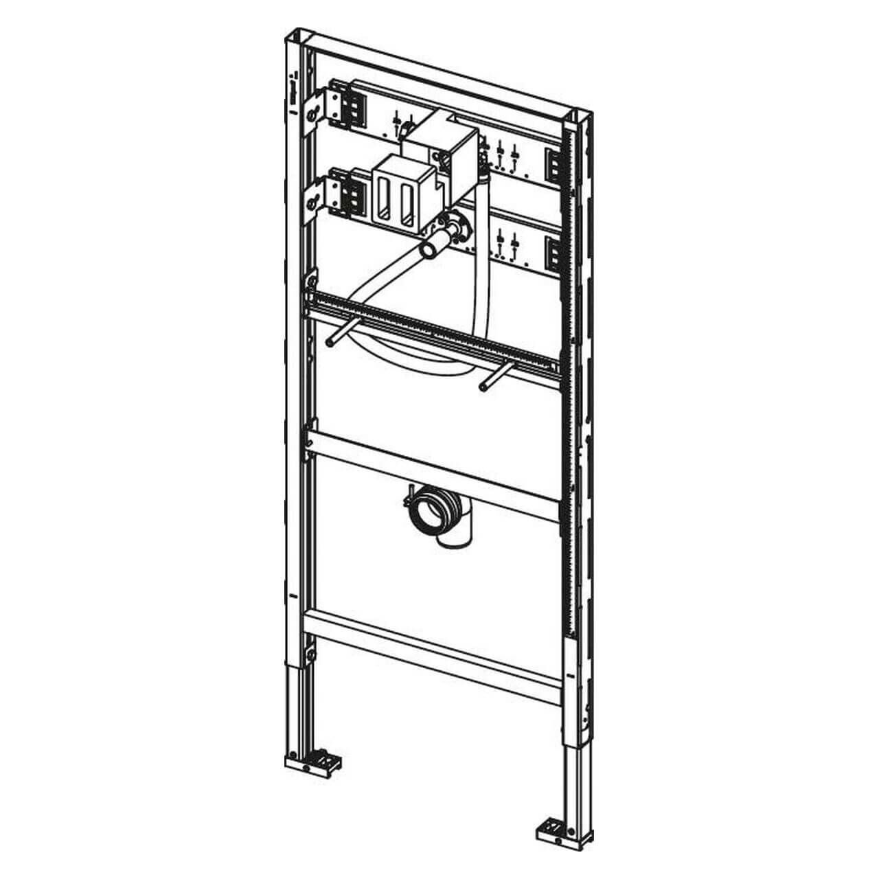 Tece Urinalmodul Teceprofil 1120 mm mit Spülergehäuse (9320008)