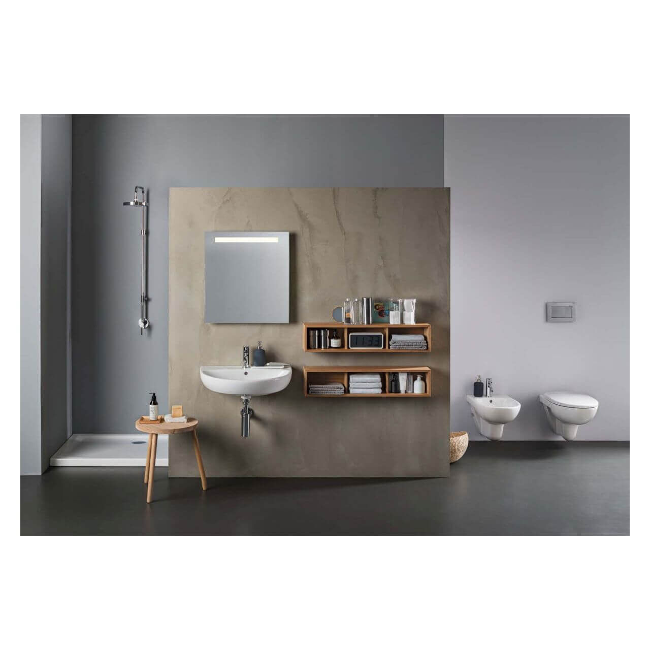Geberit Betätigungsplatte Sigma 30 Matt mit glänzendem Streifen (115883JQ1)
