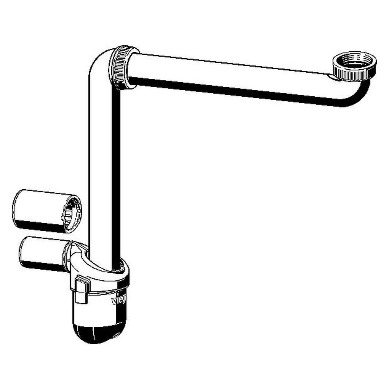 Viega Geruchsverschluss AP G1 1/4 x 32/40 mm Weiß Kunststoff (804688)