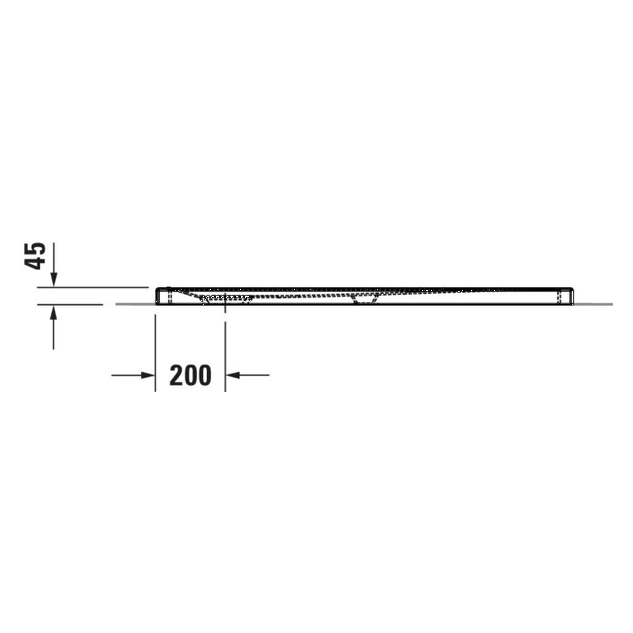 Duravit Duschwanne Tempano 120x100 cm bodenbündig Weiß (720199000000000)