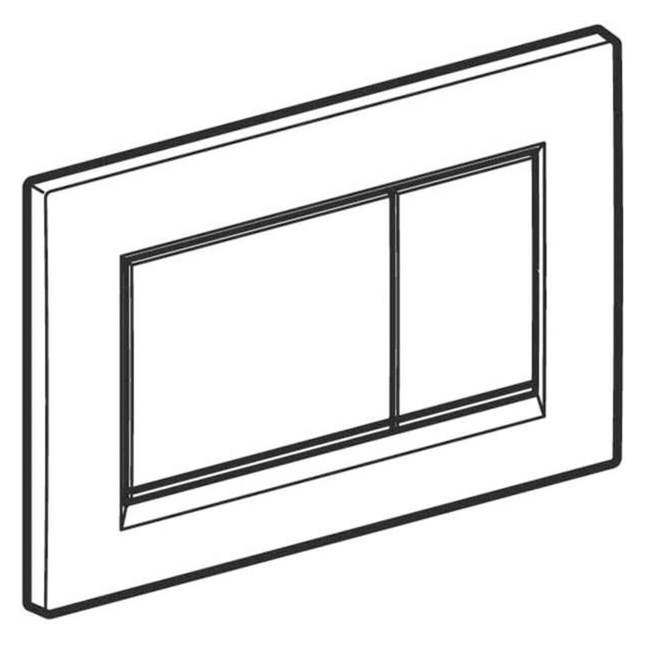 Geberit Betätigungsplatte Sigma 30 Weiß/Chrom (115883KJ1)
