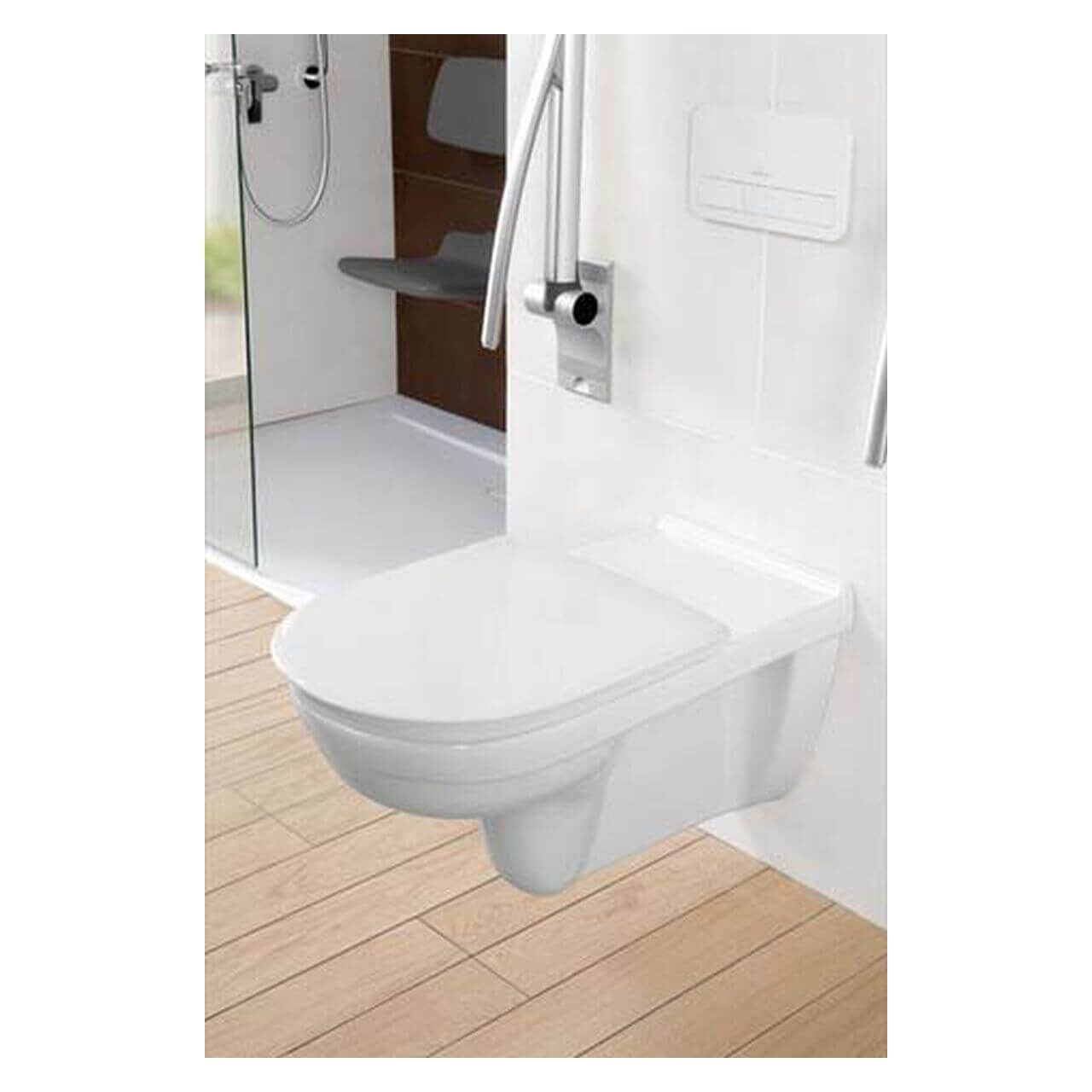 Villeroy & Boch WC-Sitz O.NOVO Vita Soft Closing AntiBac Weiß (9M67S1T1)
