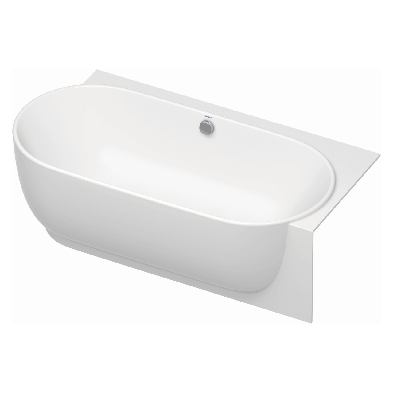 Duravit Oval-Badewanne Luv 185 x 95 cm, weiß, Eckmontage rechts