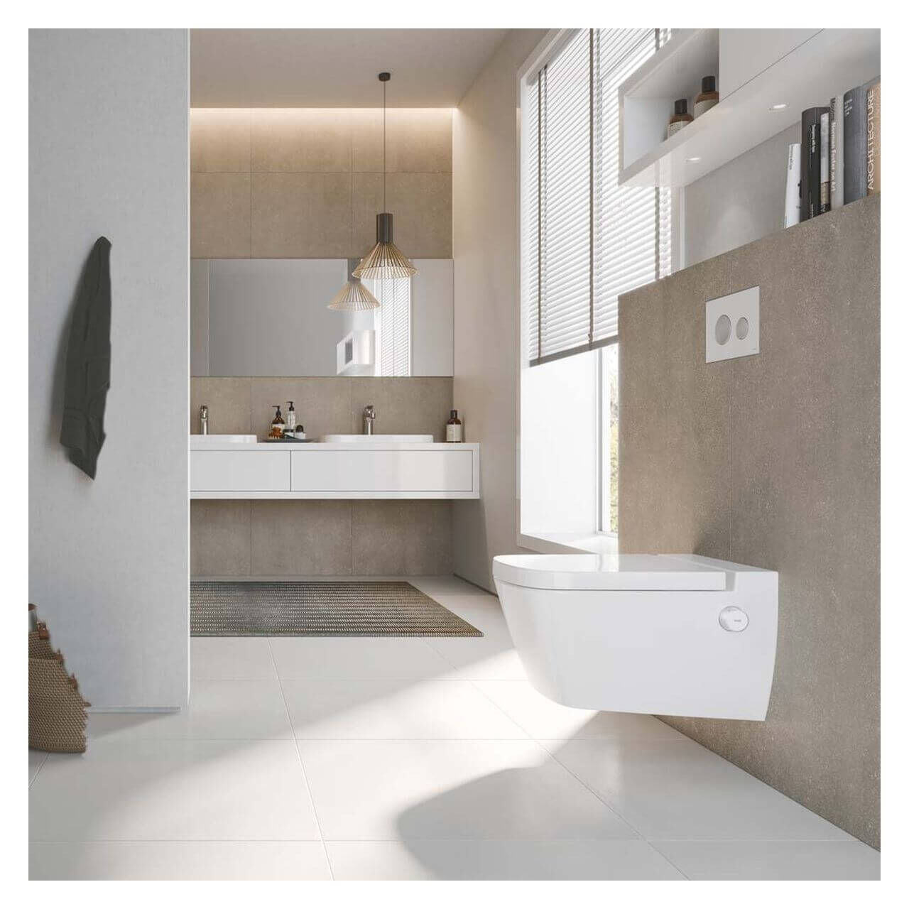 Tece Wand-WC Teceone mit Duschfunktion Weiß Spülrandlos (9700200)