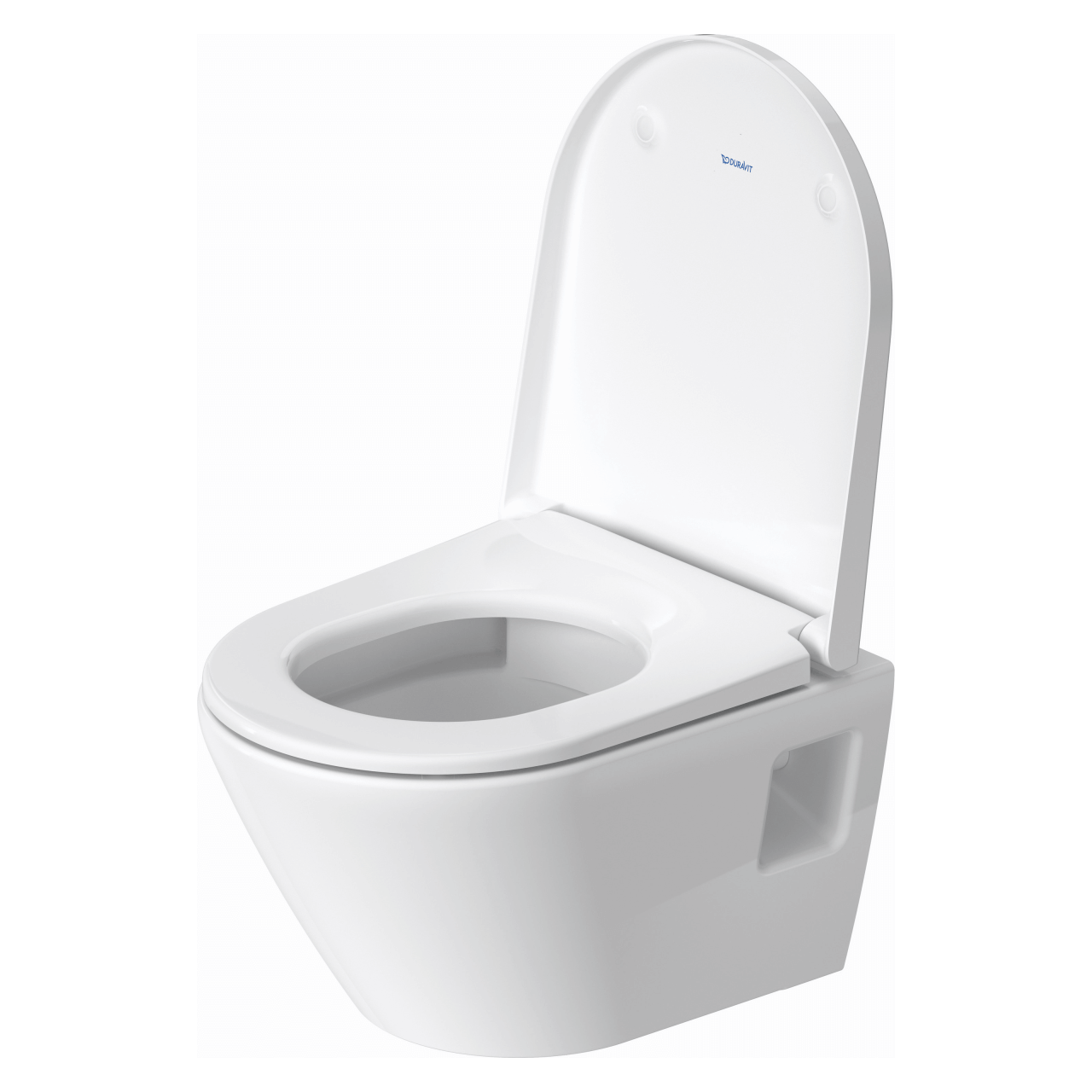 Duravit Wand-Tiefspül-WC-Set Compact D-Neo, Rimless, weiß, inkl. WC-Sitz mit Absenkautomatik