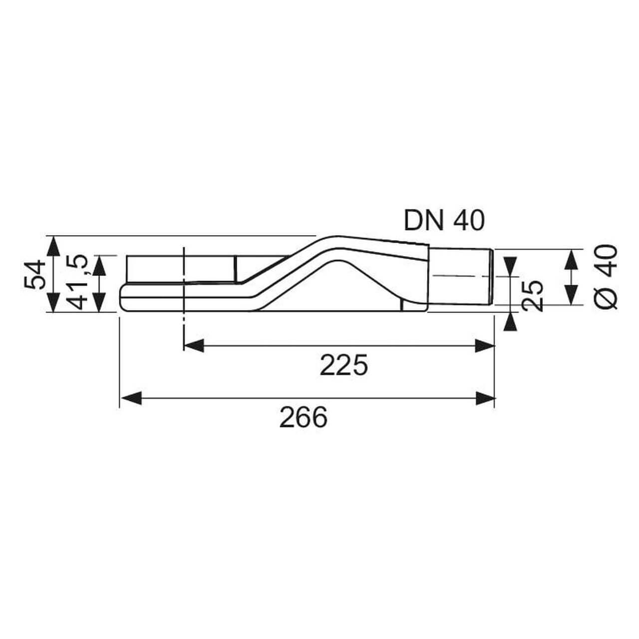 Tece Duschablauf Tecedrainline DN 40 Superflach Seitlicher Auslauf (650004)
