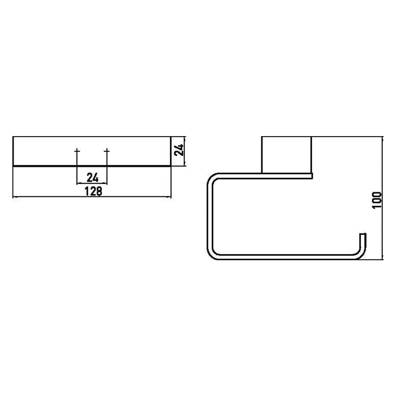 Emco Papierhalter Loft Chrom ohne Deckel (050000101)