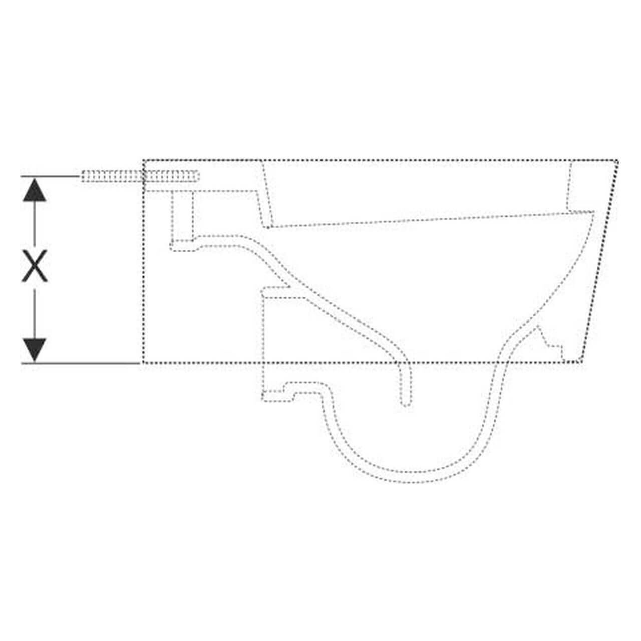 Geberit Abstützungsset Duofix 2 Stück verzinkt für WC-Keramiken mit kleiner Auflagefläche (111847001)