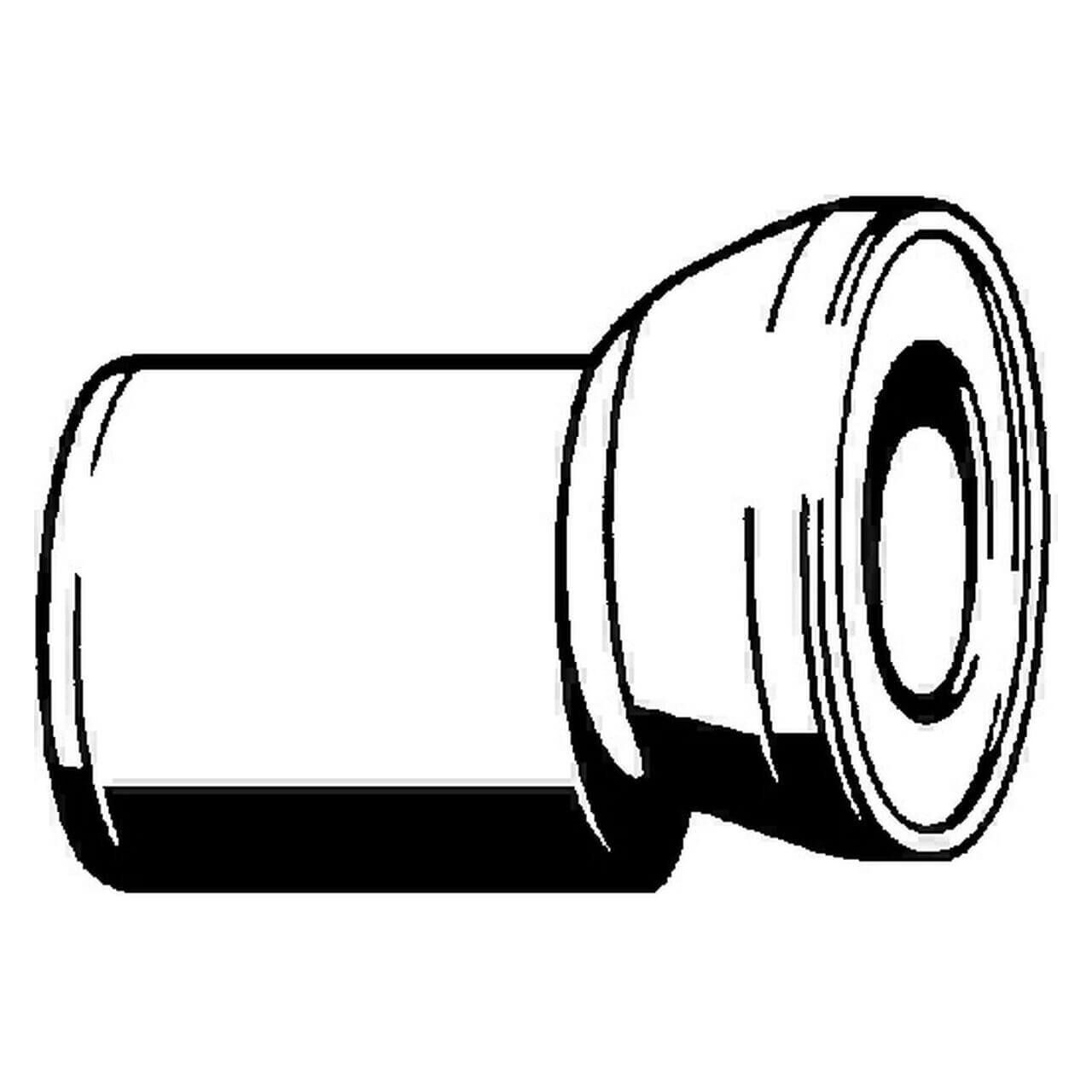 Viega WC-Anschlussstutzen 3815.1 DN 100 Weiß (103231)