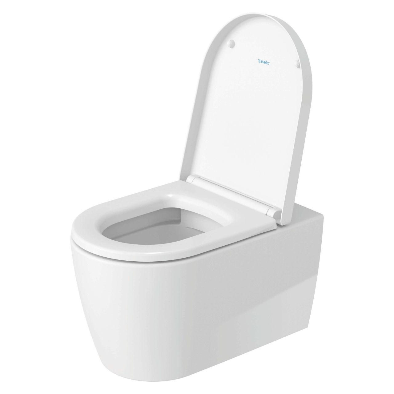 Duravit Wand-Tiefspül-WC Set Me by Starck HygieneFlush Rimless mit WC-Sitz Weiß (45790920A1)