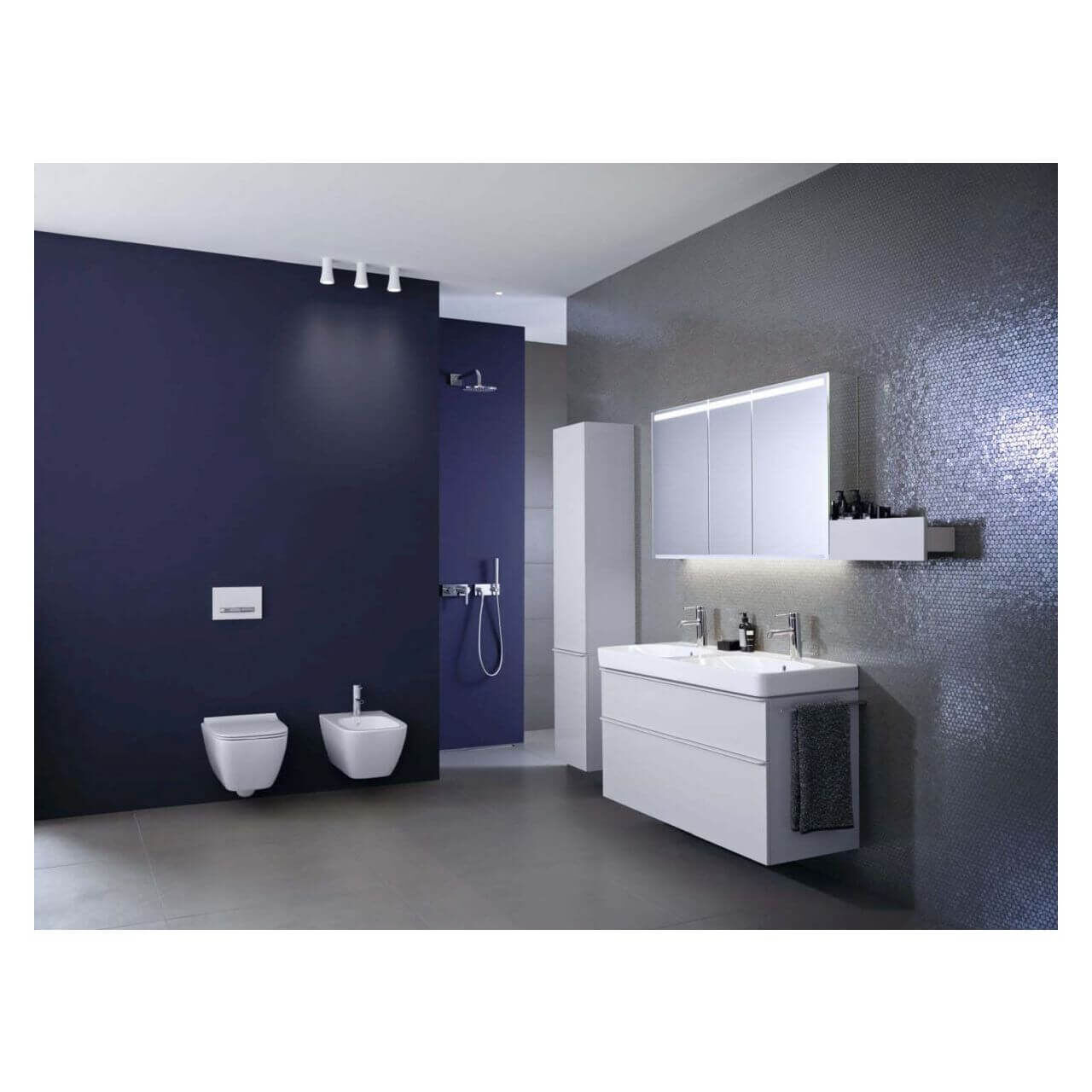 Geberit Wand-WC Smyle Square Rimfree KeraTect 4,5 l Weiß (500208018)