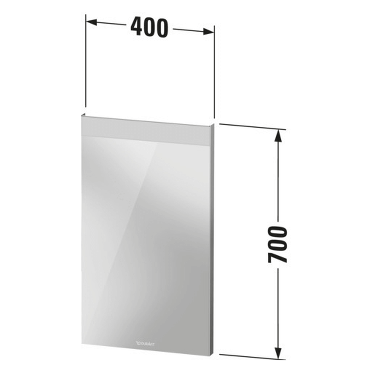 Duravit LED-Spiegel Weiß 40x70 cm 6 W (LM7834000000000)