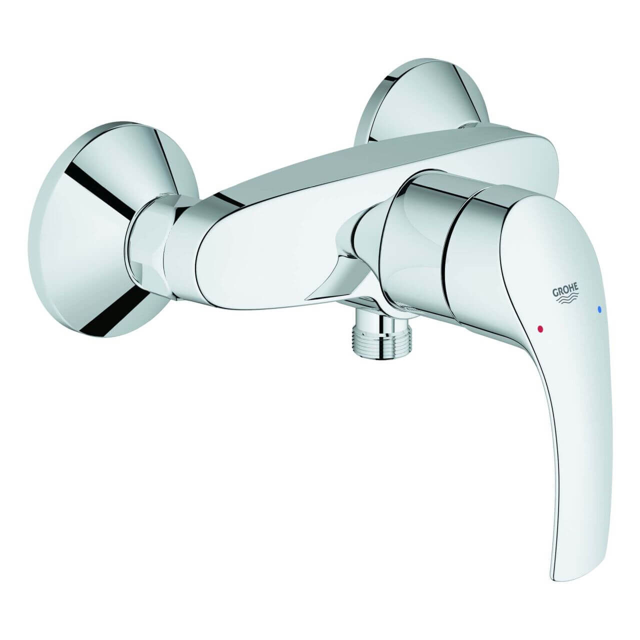 Grohe Brause-Einhebelmischer Eurosmart, Wandmontage, Chrom