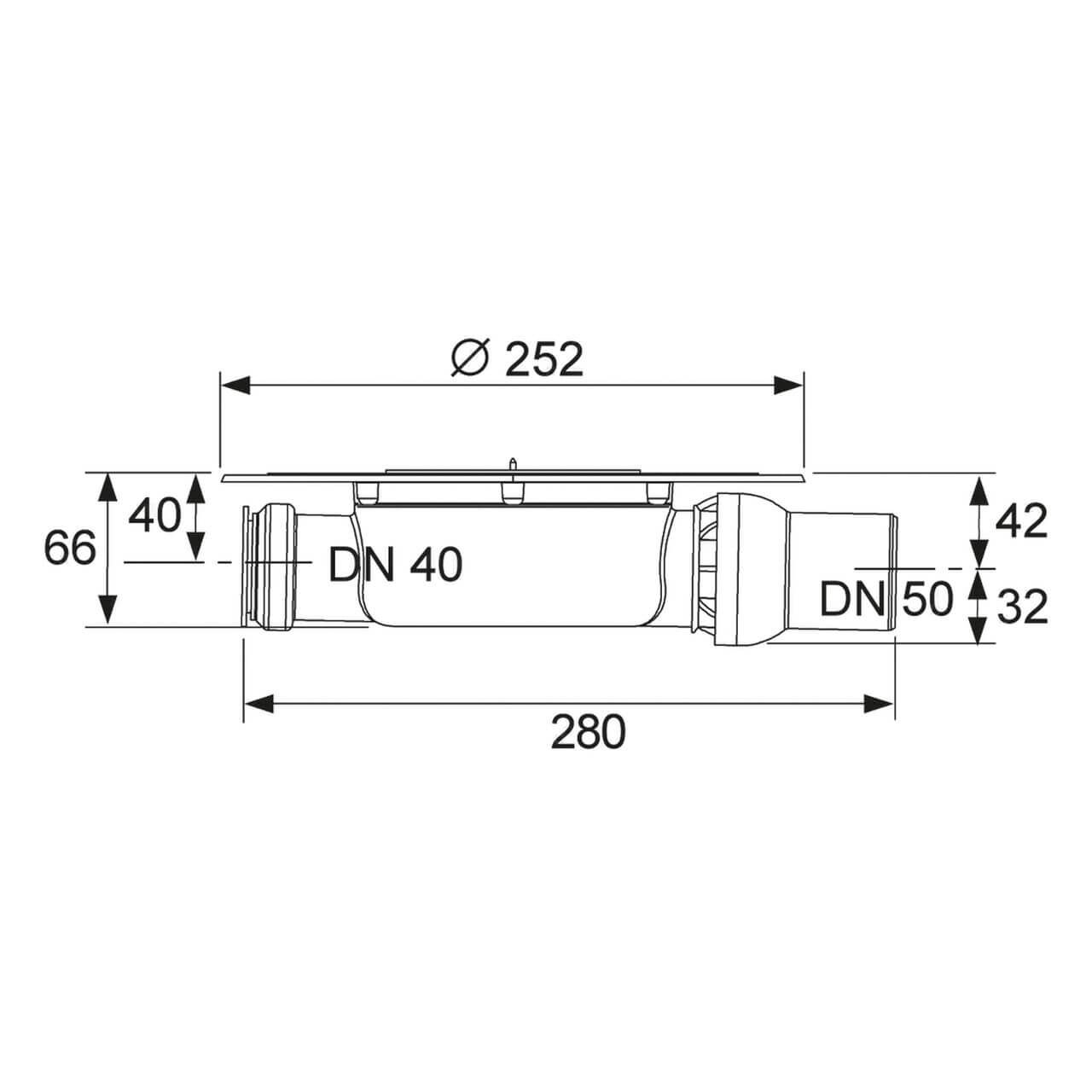 Tece Bodenablauf Tecedrainpoint S DN 50 superflach (3601400)