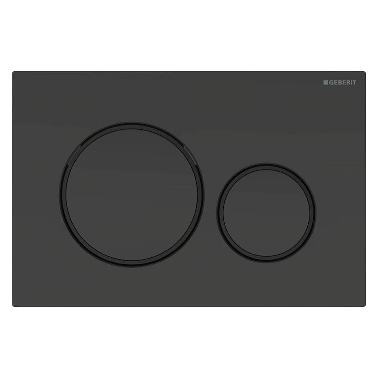 Geberit Betätigungsplatte Sigma 20 Schwarz matt, Ring Schwarz (115882161)