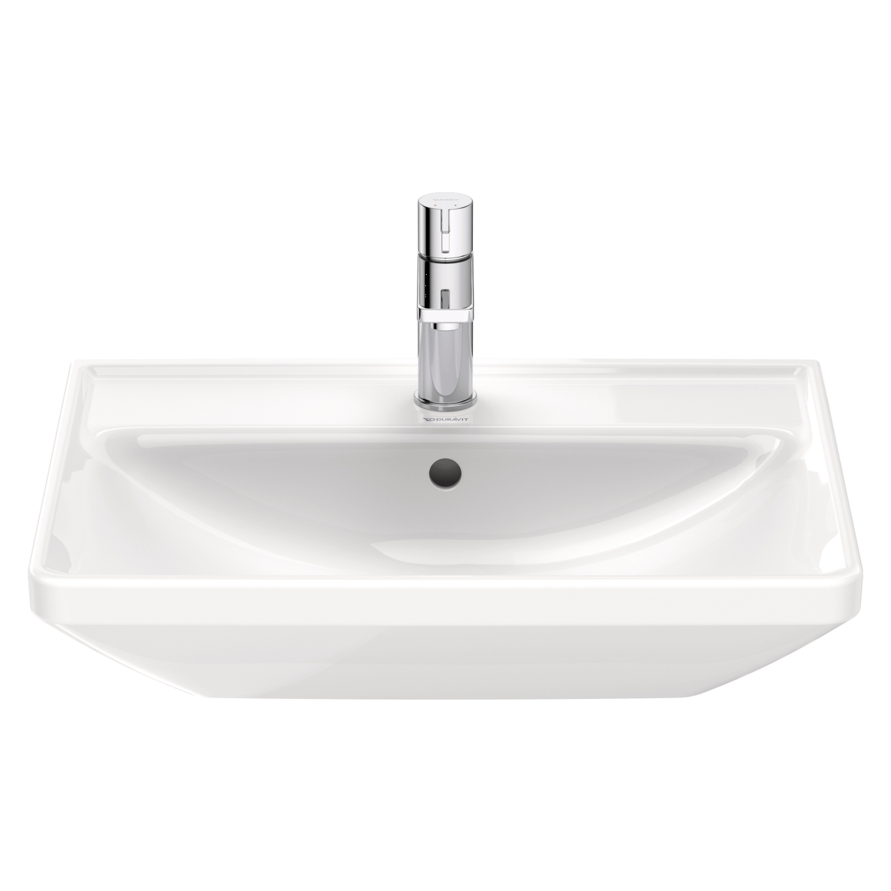 Duravit Waschtisch D-Neo 60x44 cm, mit Hahnloch, Überlauf, weiß