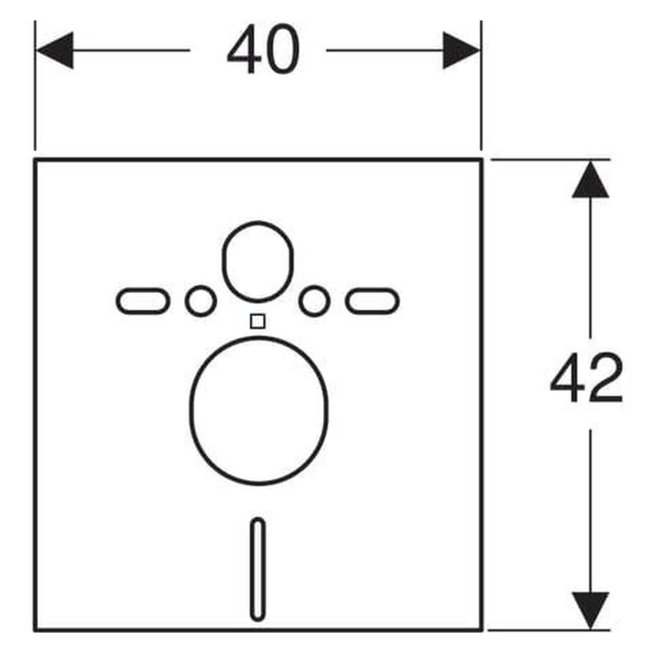 Geberit Schallschutzset Kombifix für Wand-WC/Bidet PE-E Weiß (156050001)