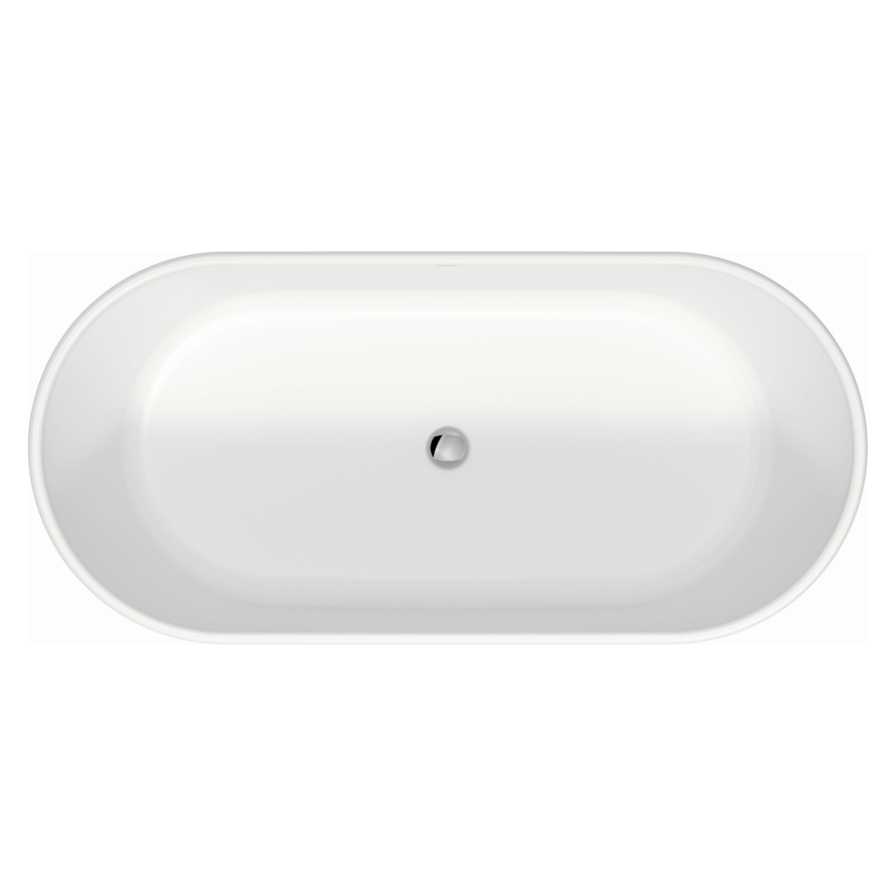 Duravit Badewanne D-Neo 160x75 cm freistehend matt Weiß mit Überlauf (700477000000000)
