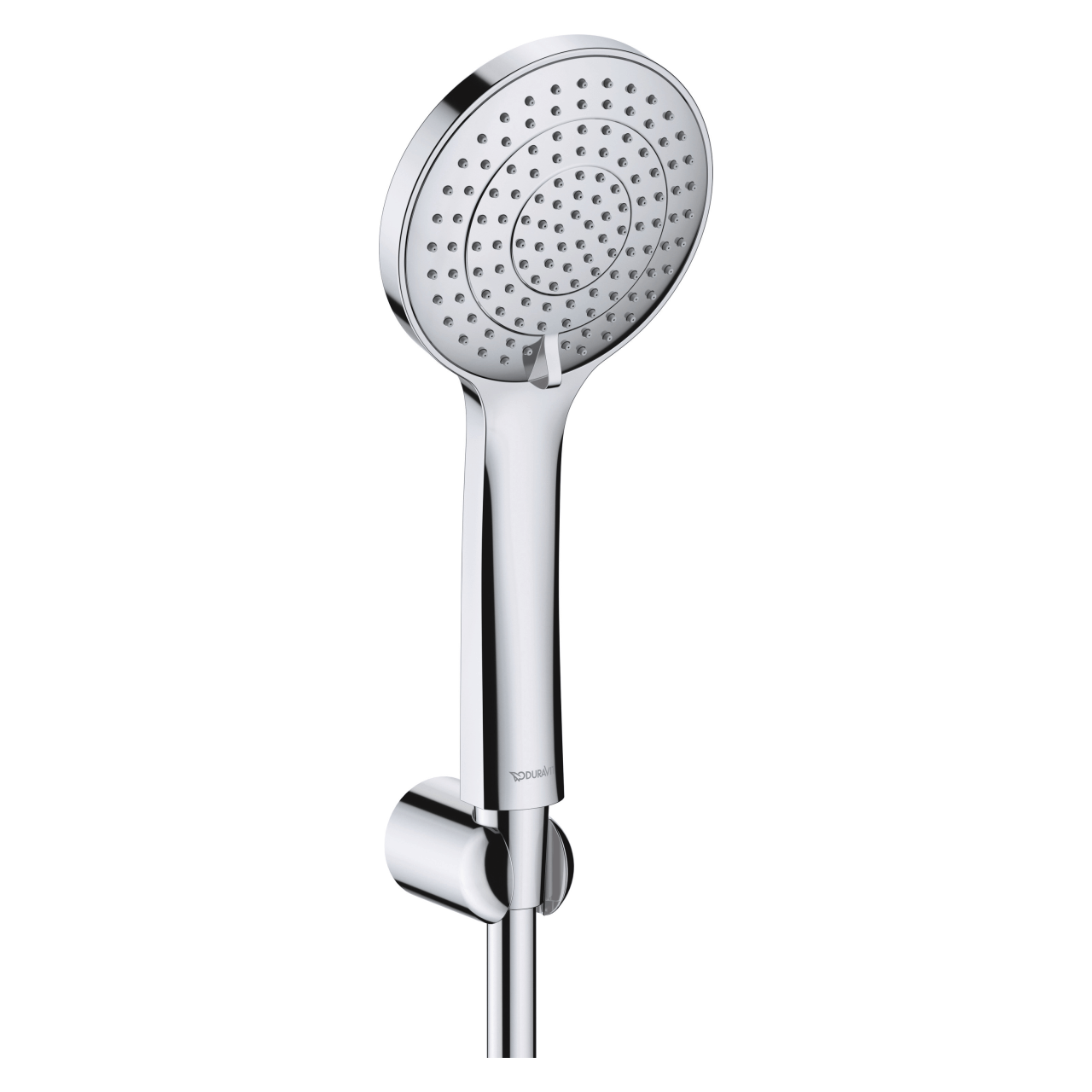 Duravit Brausehalterset MinusFlow mit Handbrause und Schlauch Chrom (UV0712002010)