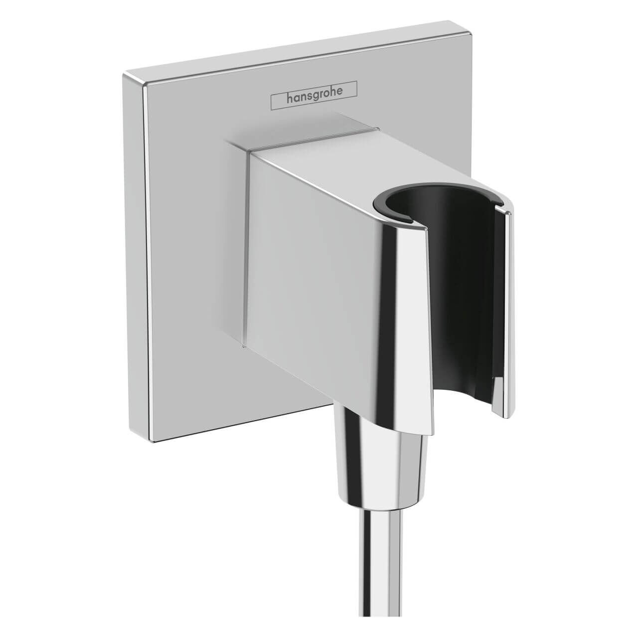 Hansgrohe Wandanschluss Fixfit E Chrom mit Halter